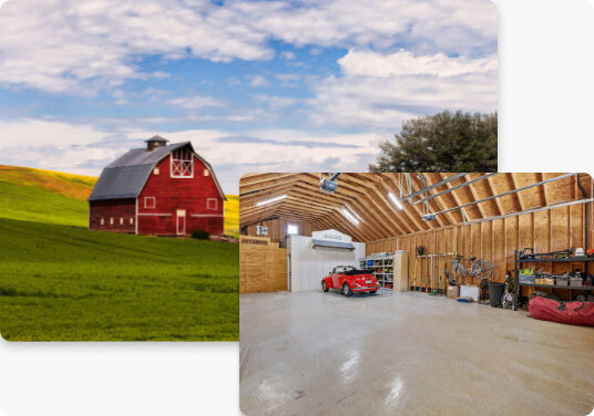 Well-maintained barn storage facility with ample space available at Stackkly