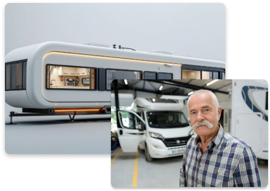 Spacious motorhome storage units with climate control
