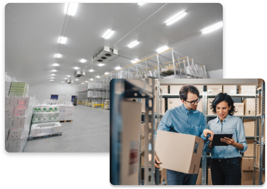 Modern warehouse storage facilities offering flexible storage solutions